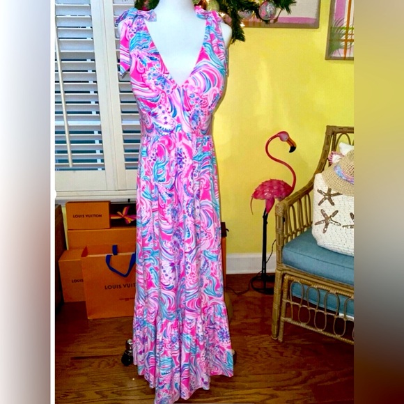 Lilly Pulitzer NWT Maxine Dress Midi Dress 🦄 Don't Be Jelly Size 10,12 - Picture 2 of 9